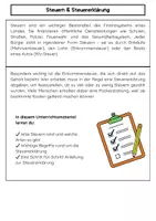 Vorschau - Arbeitsblätter - Finanzielle Bildung Materialpaket: Geld, Steuern, Versicherungen, Verträge, Sparen, Börse & Unternehmensgründung - Seite 2
