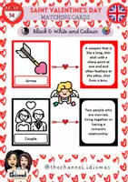 Aperçu - Jeux - SAINT VALENTINE’S DAY – Matching cards (Colour and B&W) - Page de couverture