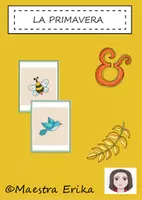 anteprima - Flashcard - La primavera, flashcards - Pagina di copertina