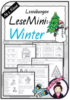 Vorschau - Arbeitsblätter - Materialpaket WINTER | Leseübungen - Seite 1