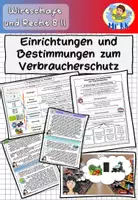 Vorschau - Stundenentwürfe - Einrichtungen und Bestimmungen zum Verbraucherschutz Wirtschaft und Recht 8 II Lehrplan Plus - Deckblatt