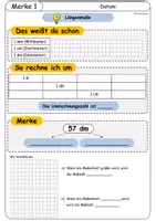 Vorschau - Arbeitsblätter - Arbeitsheft: Längenmaße umwandeln - Seite 3