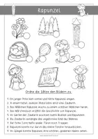Vorschau - Anderer Materialtyp - Rapunzel – Leseübungen für die 2. Klasse - Seite 1