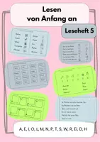 Vorschau - Arbeitsblätter - Materialpaket "Lesen von Anfang an 5": A, E, I, O, L, M, N, P, T, S, W, R, Ei, D, H - Seite 1