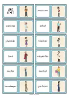 anteprima - Giochi - Jobs / Gioco del domino dei mestieri per la lezione di inglese - Pagina 1