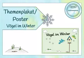 Vorschau - Arbeitsblätter - Themenheft/Forscherheft - Vögel im Winter (Klasse 1-2) - Seite 1