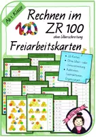 Vorschau - Spiele - Freiarbeitskarten ZR 100 | Rechnungen ohne Überschreitung - Deckblatt