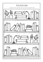 Vorschau - Arbeitsblätter - Lesenachweis / Lesepass als Bücherregal - Seite 1