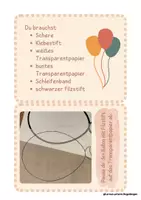 Vorschau - Präsentationen/Tafelbilder - Fensterbilder Luftballons - Bastelanleitung Tafelmaterial - Seite 1