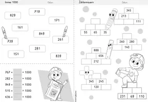 Vorschau - Arbeitsblätter - Wochenheft Mathe 16 (Zahlenraum 1000) - Seite 2