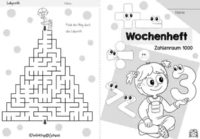 Vorschau - Arbeitsblätter - Wochenhefte Mathe | Zahlenraum 1000 - Seite 2