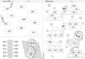 Vorschau - Arbeitsblätter - Wochenheft Mathe 18 (Zahlenraum 1000) - Seite 2