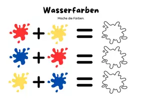 Vorschau - Arbeitsblätter - Wasserfarben entdecken - Werde zum Wasserfarben-Meister - Seite 2