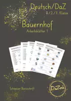 Vorschau - Unterrichtsreihen - Bauernhof Leserätsel - Deckblatt