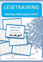 Vorschau - Aufgabenkarten - Lesetraining: Welches Wort passt nicht - Lesekarten - Deckblatt
