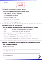 Vorschau - Arbeitsblätter - MEHRTEILIGE PRÄDIKATE - 4.Klasse - Deutsch - Seite 2