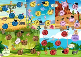 Vista previa - Juegos / Gamificación - Juego de mesa - Safari animales fantasticos - Portada