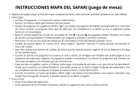 Vista previa - Juegos / Gamificación - Juego de mesa - Safari animales fantasticos - página 2