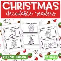 Vista previa - Manualidades / Dibujos para colorear - Libro de Navidad - en francés e inglés - Portada