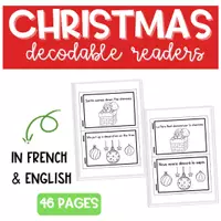 Vista previa - Manualidades / Dibujos para colorear - Libro de Navidad - en francés e inglés - página 1