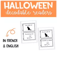 Vista previa - Manualidades / Dibujos para colorear - Libro de Halloween - francés e inglés - página 1