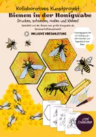 Vorschau - Unterrichtsreihen - Kollaboratives Kunstprojekt: Bienen in der Honigwabe - Deckblatt
