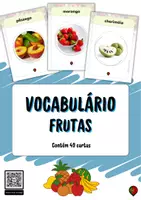 Vorschau - Merkblätter - Obst-Vokabelkarten (auf Portugiesisch) - Deckblatt