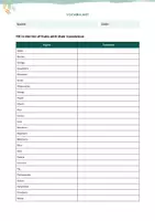 Aperçu - Inclusion - Liste de 45 fruits en anglais (avec traduction en français) - Page 3