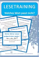 Vorschau - Fördermaterial/Inklusion - Lesetraining: Welche Wörter müssen großgeschrieben werden - Lesekarten - Deckblatt