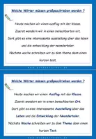 Vorschau - Fördermaterial/Inklusion - Lesetraining: Welche Wörter müssen großgeschrieben werden - Lesekarten - Seite 3