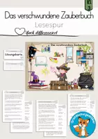 Vorschau - Arbeitsblätter - Lesespur Zauberei 3fach differenziert - Deckblatt