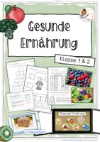 Vorschau - Unterrichtsreihen - Gesunde Ernährung (Klasse 1 und 2) - Deckblatt
