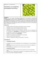 Vorschau - Experimente - Chloroplasten und Amyloplasten: Mikroskopische Untersuchung - Deckblatt