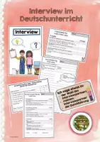 Vorschau - Unterrichtsreihen - Interview im Deutschunterricht (Material, Durchführung, Bewertung) - Deckblatt