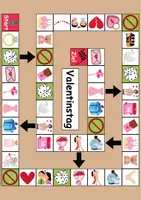 Vorschau - Spiele - Brettspiel Valentinstag Wortschatzspiel Grundschule DaZ/DaF/Deutsch - Seite 1