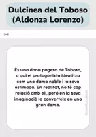 Vista previa - Unidades / Secuencias / Situaciones de Aprendizaje - Joc de memòria: Don Quijote de la Mancha – 12 targetes de descripció i nom del personatge - página 3