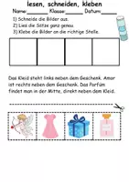 Vorschau - Arbeitsblätter - Valentinstag Leserätsel - Lesen, schneiden, kleben - DaZ/DaF, Deutsch, Sachunterricht - Seite 2
