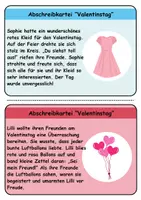 Vorschau - Unterrichtsreihen - Abschreibkartei Thema Valentinstag - DaZ/DaF, Deutsch (schreiben) - Seite 2