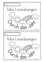 Vorschau - Arbeitsblätter - Leseübungen DURCH DAS JAHR | LeseMini - Seite 1
