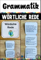 Vorschau - Arbeitsblätter - Faltheft zur WÖRTLICHEN REDE - Deckblatt