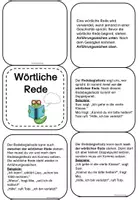 Vorschau - Arbeitsblätter - Faltheft zur WÖRTLICHEN REDE - Seite 2