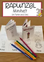 Vorschau - Anderer Materialtyp - Rapunzel – Miniheft (in Farbe und S/W) - Deckblatt