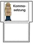 Vorschau - Arbeitsblätter - Die KOMMASETZUNG (Klebetasche und Faltheft) - Seite 1