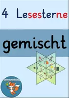 Vorschau - Spiele - 4 Lesesterne Anfangsunterricht - Deckblatt