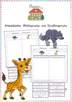 Vorschau - Arbeitsblätter - Wolfssprache & Giraffensprache: Arbeitsblätter - Soziales Lernen - Kl. 3/4 (GFK üben) - Deckblatt