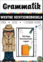 Vorschau - Arbeitsblätter - Wichtige RECHTSCHREIBREGELN - Flipbook - Deckblatt