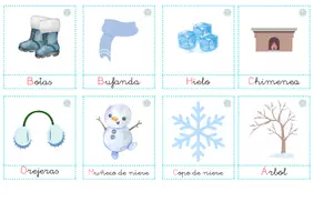 Vista previa - Tarjetas / Manipulativos - Tablero invierno - página 2