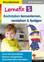 Vorschau - Arbeitsblätter - Lernefix Band 5 – Deutsch Grundschule Klasse 1-4 | Alphabet, Buchstaben schreiben, ABC, Konzentration, Grundschrift, Inklusion, Förderung | Arbeitsblätter Kopiervorlagen mit Lösungen - Deckblatt
