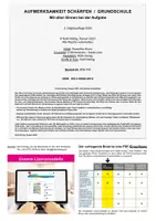 Vorschau - Arbeitsblätter - Aufmerksamkeit schärfen Grundschule | Konzentrationstraining, Aufmerksamkeitsübungen, Differenzierung, Förderbedarf, Begabtenförderung | Grundschule Klasse 1-4 Lösungen - Seite 1