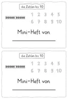 Vorschau - Arbeitsblätter - Miniheft Mathe Klasse 1: Zahlenraum bis 10 - Seite 2